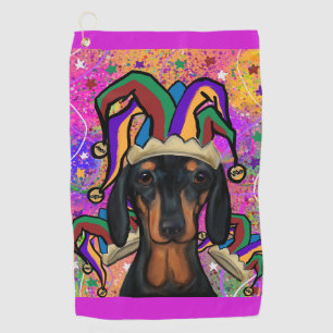 Dachshund golf towel