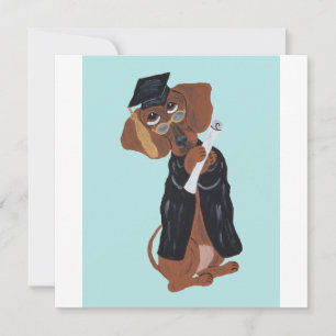 Dachshund Graduate Holiday Card