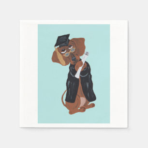 Dachshund Graduate Napkin