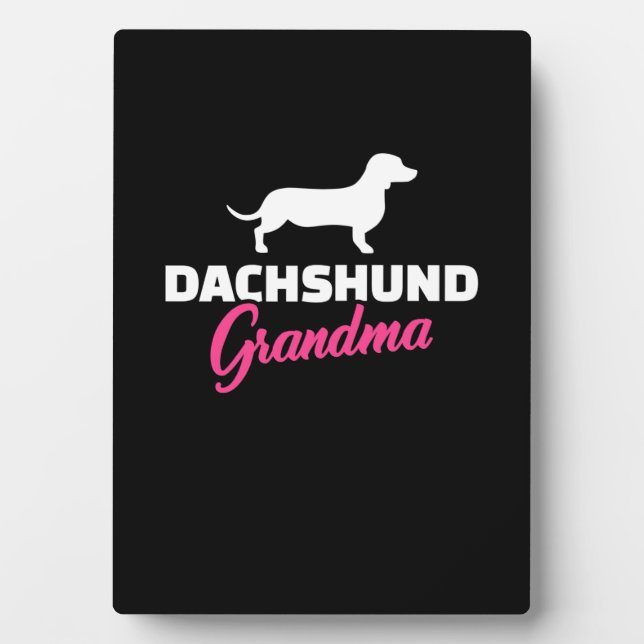 Dachshund Grandma Plaque (Front)