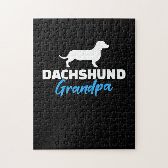 Dachshund Grandpa Jigsaw Puzzle (Vertical)