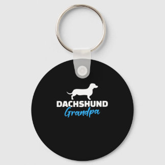 Dachshund Grandpa Key Ring