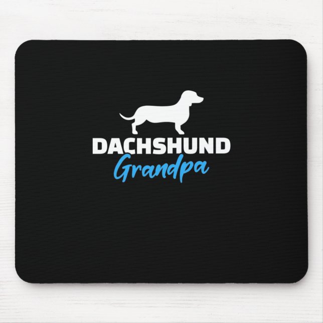 Dachshund Grandpa Mouse Pad (Front)