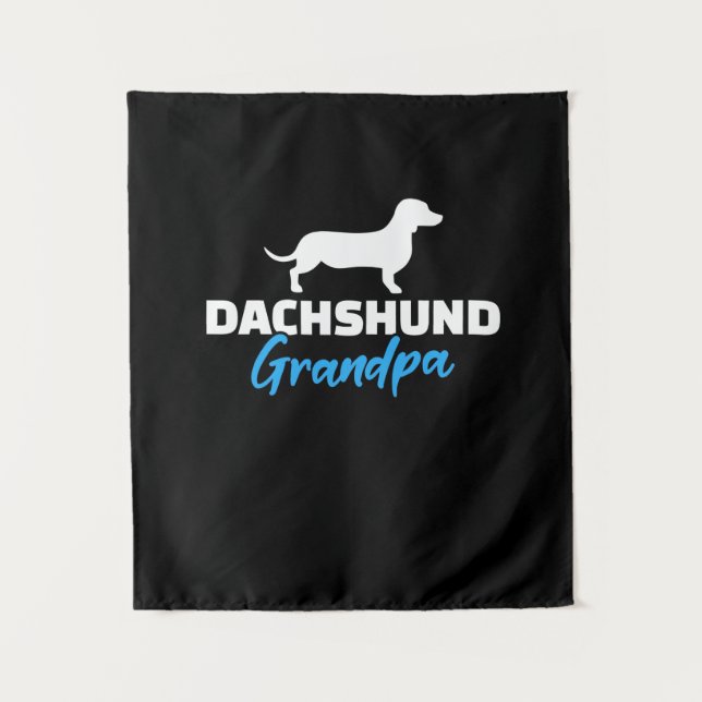 Dachshund Grandpa Tapestry (Front)