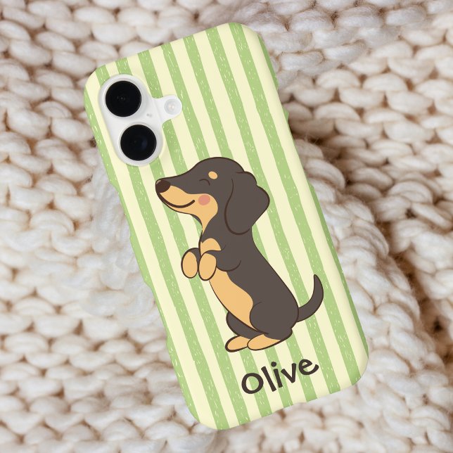 Dachshund Green Stripe Name Design (Creator Uploaded)