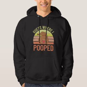 Dachshund Guess Where I Pooped Wiener Dog Funny Do Hoodie