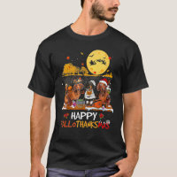Dachshund Hallothanksmas Halloween Thanksgiving