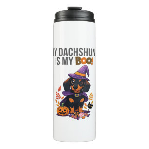 Dachshund Halloween Costume  My Dachshund is My Bo Thermal Tumbler