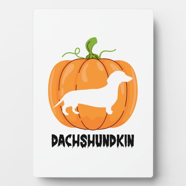Dachshund Halloween Dog Plaque (Front)