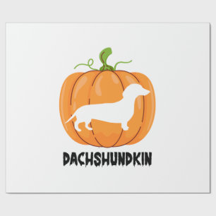 Dachshund Halloween Dog Wrapping Paper