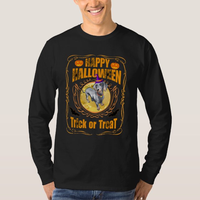 Dachshund Halloween  Perfect For Who Love Dog T-Shirt (Front)
