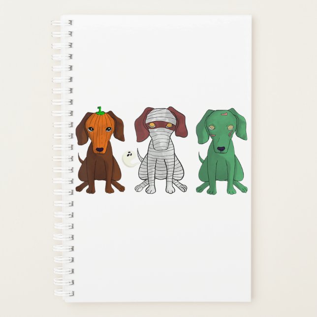 Dachshund Halloween Planner (Front)