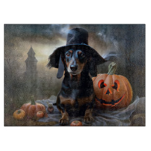 Dachshund Halloween Scary Cutting Board