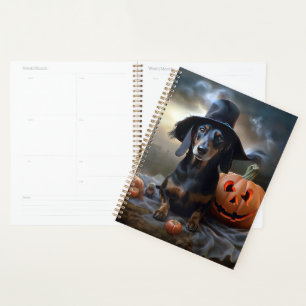 Dachshund Halloween Scary Planner