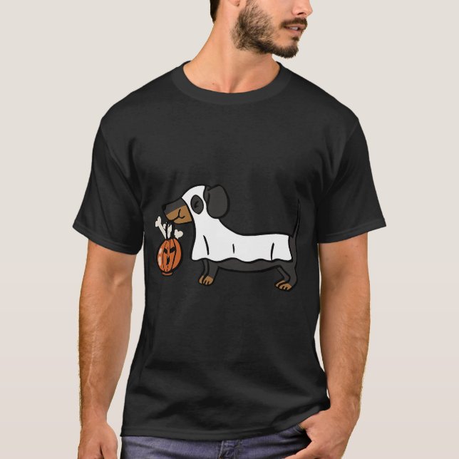 Dachshund Halloween T-Shirt (Front)
