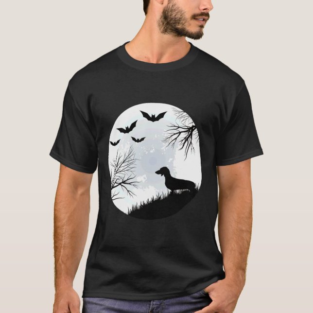 Dachshund Halloween     T-Shirt (Front)