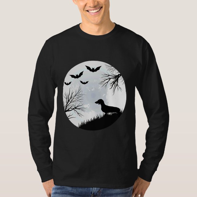 Dachshund Halloween     T-Shirt (Front)