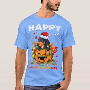 Dachshund Halloween Thanksgiving Christmas Halloth T-Shirt