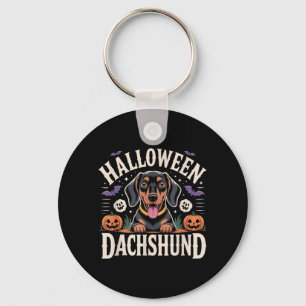 Dachshund Halloween Weenie Wiener Sausage Dog Key Ring
