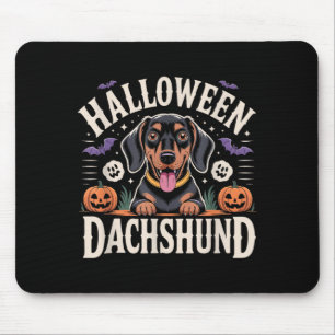 Dachshund Halloween Weenie Wiener Sausage Dog Mouse Pad