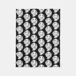 dachshund hand drawn sketch black white puppy dog  fleece blanket