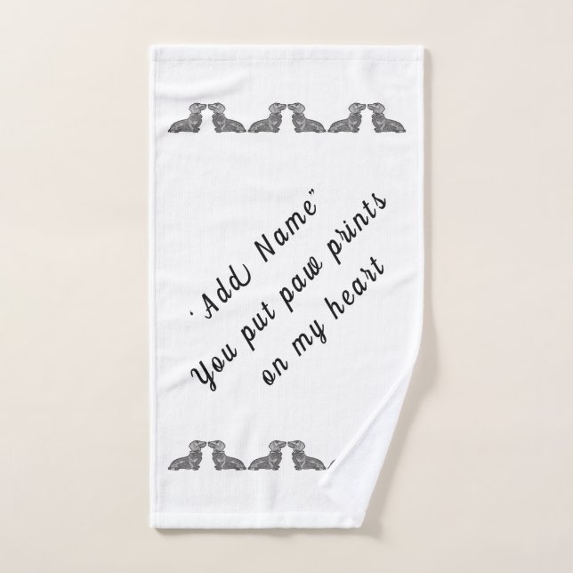 Dachshund Hand Towel (Hand Towel)