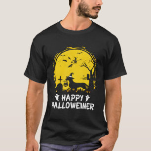 Dachshund Happy Halloweiner Funny Halloween Dogs L T-Shirt