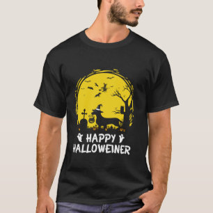 Dachshund Happy Halloweiner Funny Halloween Dogs L T-Shirt