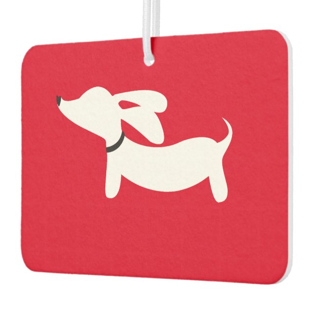Dachshund Heart Air Freshener (Left)