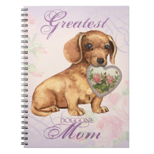 Dachshund Heart Mum Notebook