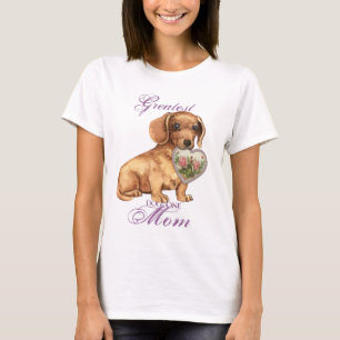 Dachshund Heart Mum T-Shirt