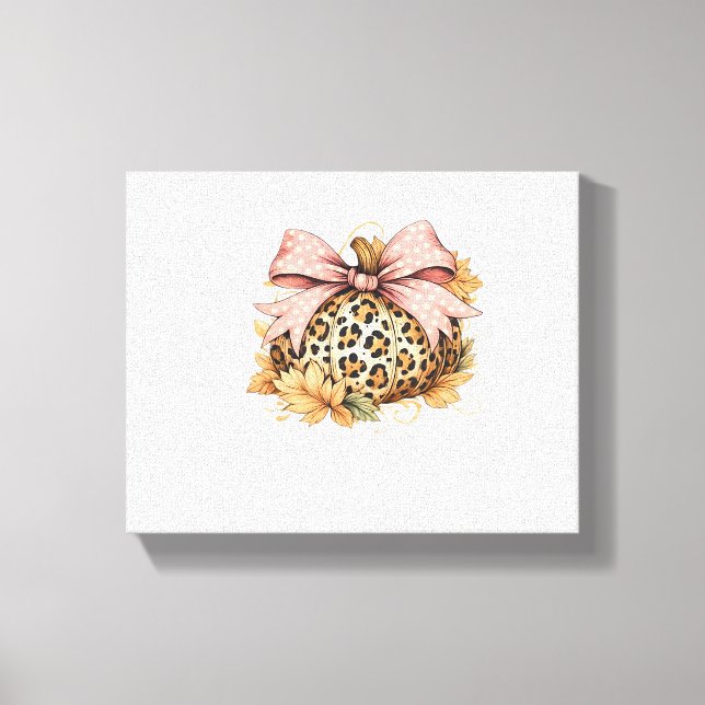 Dachshund Hello Autumn Leaf Fall For Dog Lover Cla Canvas Print (Front)