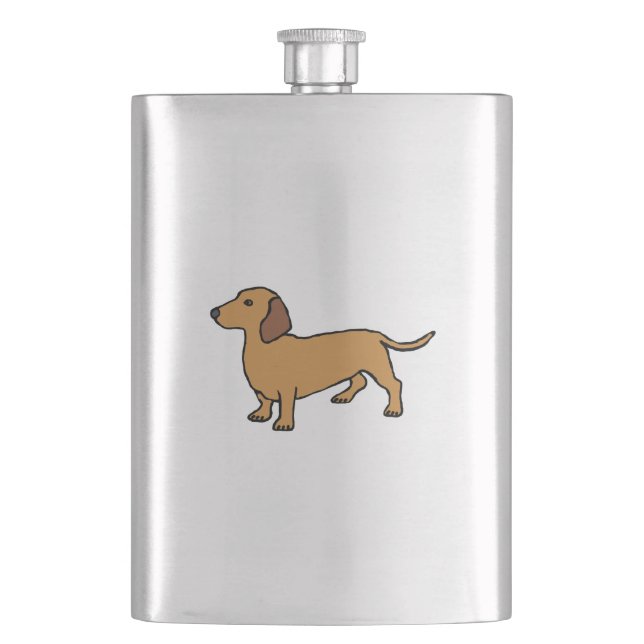 Dachshund Hip Flask (Front)