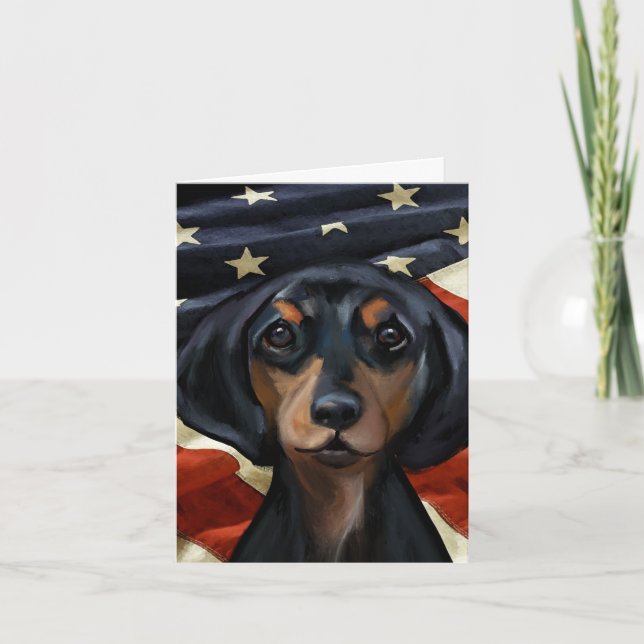 DACHSHUND HOLIDAY CARD (Front)