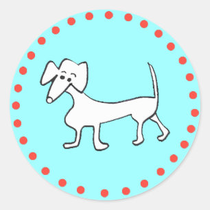 DACHSHUND HOLIDAY STICKERS