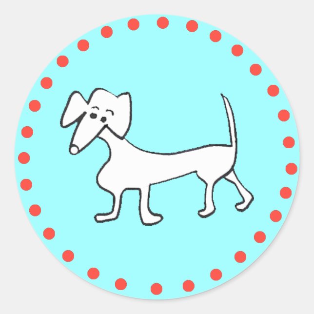 DACHSHUND HOLIDAY STICKERS (Front)