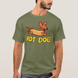 Dachshund Hot Dog for Men Women Boys and Girls T-Shirt