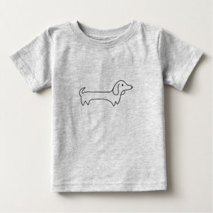 DACHSHUND, HOT DOG, SAUSAGE DOG, CUTE, DOG LOVER BABY T-Shirt