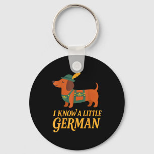 Dachshund I Know Little German Dog Women Men  Key Ring