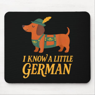 Dachshund I Know Little German Dog Women Men  Mouse Pad