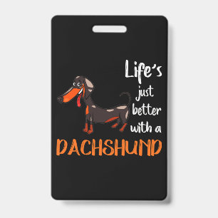 Dachshund ID Badge