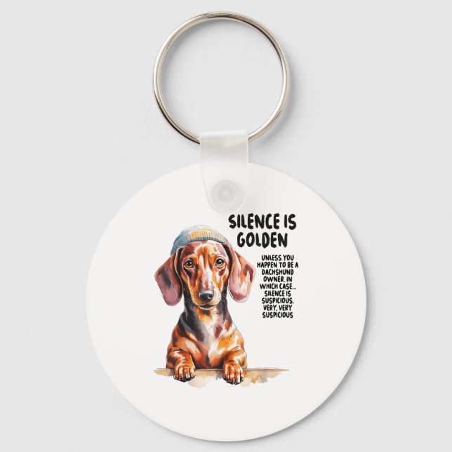 Dachshund Ideas For Women &amp; Novelty Miniature  Key Ring (Front)