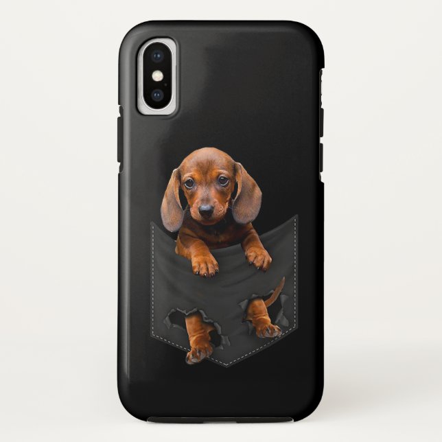 Dachshund In My Pocket Dachshund Weiner Dog Gift Case-Mate iPhone Case (Back)