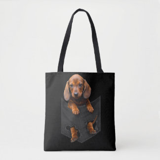 Dachshund In My Pocket Dachshund Weiner Dog Gift Tote Bag