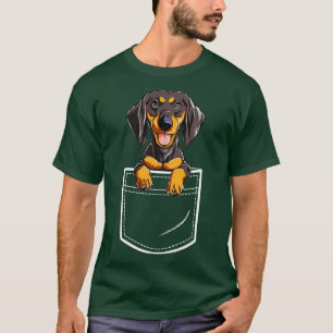 Dachshund in Your Front Pocket Dog Animals T-Shirt