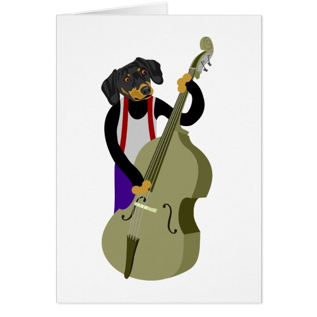 Dachshund Jazz Bass Player (Front)