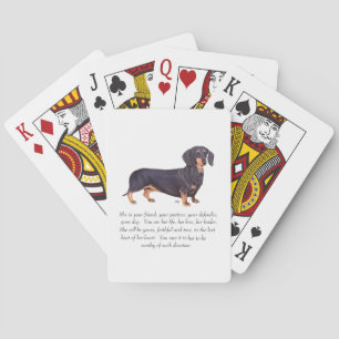 Dachshund Keepsake - Female Playing Cards