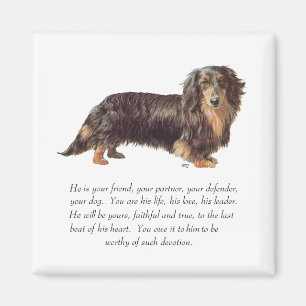Dachshund Keepsake - Male Magnet