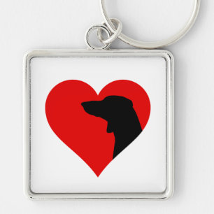 Dachshund key ring