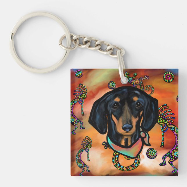DACHSHUND KEY RING (Front)